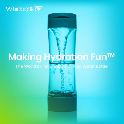 21 oz The Worlds First Drink-And-Play Water Bottle | Sensory Fidget Stress ADHD Kids Tweens Teens Vortex Cyclone