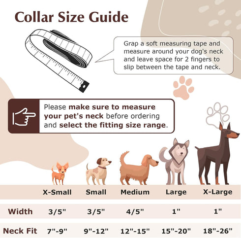 Dog Collar for Small Dogs with Cute Heart Patterns, Adjustable Soft Pet Collar with Safety Buckle for Small Medium