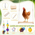6 Soulchen Pieces Chicken Toys for Coop Chicken Wind Chime Enrichment Toys Kits Chick Mirror with Bells Swing Hanging