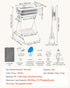 2 1 VEVOR Dog Bathtub, Elevated Dog Bath Tub, in Collapsible Pet Bathing Grooming Wash Station, Portable Foldable