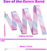 HiUnicorn 2PCS 6.6 Sparkly Dance Ribbon for Kids Girls Princess Mermaid Ballet Ballerina Gymnastics Birthday Party