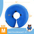 Blue Inflatable Cone Collar for Medium Dogs