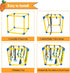 8 Puppy Play Gym with Hanging Toys for Teething &Chewing, Interactive Activity Center for Small Dogs to Relieve Boredom