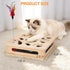 PHOEXXIX Cat Nail File Enrichment Box, cat Toys for Indoor Cats, Contains Sandpaper Inside,cat Toys for Bored Indoor