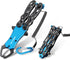 FLISSA Folding Fish Gripper with Lanyard, Lightweight Aluminum Fish Grabber, Portable Fish