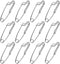 GANAZONO 12pcs Stainless Steel Fishing Snap Buckle and Open Eye Connector High