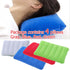 4Pack 16.5 10.5 Ultralight Inflatable Travel Pillow, Small Squared Flocked Fabric Air Pillow for Traveling, Holiday
