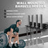 Yes4All Vertical Wall Mounted Olympic Barbell Holder, Barbell Storage Rack for Home Fitness Equipment