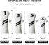 Golf Club Covers, 4pcs or 1pc Golf Head Covers for Woods and Driver Fairway Hybrids for Women Men