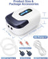 Aquarium Air Pump, Rechargeable Portable Oxygen Pump with Single/Dual Outlets, Quiet Aerator for Fish Tank up to 30/70 Gallon, Outdoor Fishing, Fish Transport and Power Cut.