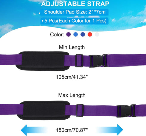 5 Pack Backpack, PATIKIL Carrying Beach Chair Straps, Adjustable Beach Chair Straps Shoulder Carrying Straps