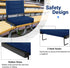 Maeytau Stadium Seats for Bleachers with Back Support, Portable Bleacher Seats with Thick Padded Cushion and Shoulder