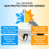 8 oz. Sunscreen for Horses - Pure Sole Sun Block Cream |Nose Sun Protection and Sensitive Pink Horse Skin |Made