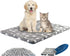 KROSER Fancy Dog Crate Pad, Reversible Dog Bed Mat for Small to XXX-Large Dogs, Grey, Navy, Star Pattern