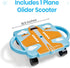 hand2mind Orange Plane Glider Scooter Board, Floor Scooter Board, Gross Motor Toys, Kids Exercise & Physical Education