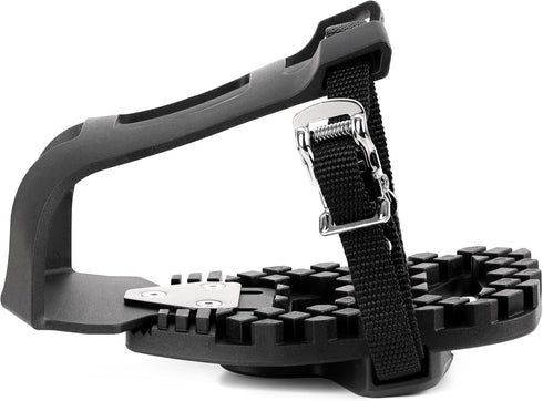 Venzo Bike Bicycle Toe Clips Cage Indoor Exercise Bike Pedal Adapters, Compatible with Peloton Bike Pedal