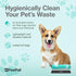1 200 PawPail Scented Dog Poop Bags Refill with Carbon Filter - Roll of Standard Size Dog Waste Bags with Poop Filter