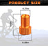 Presta Valve Adapter Bike Tire Valve Adaptor Orange Bike Inflatable Adapter Aluminum Bike Pump Adapter - Convert Presta to Schrader Valves, French/UK to US, Tire Inflatable Connector (5 Pack)