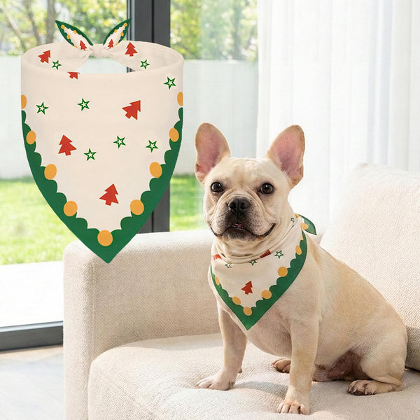 Conlun Dog Bandana, Adjustable Puppy Bandana for Birthday Party & Daily Photos,
