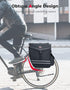 KEMIMOTO 40L Bike Panniers Bag for Rear Rack, Waterproof with Rain Cover, Black