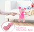Dog Squeaker Toys with Crinkle Paper, Stuffed Animal Plush Chewing Toy for Puppy, Small, Medium Dogs (Pink Pig)