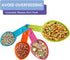 Rypet Dog Food Scoop Set of 4, Plastic Measuring Cups for Dog, Cat and Bird Food