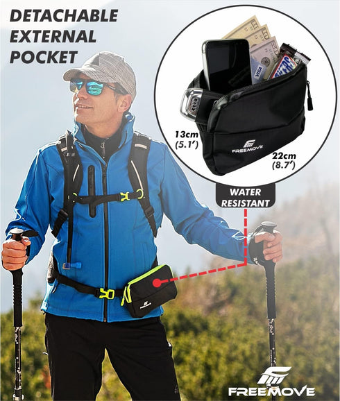 Sports Daypack Backpack, 10L Capacity, Lightweight for Day Hike with Extra Phone Pocket > WATER BLADDER NOT INCLUDED