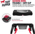 Tuff Pupper Elevated Dog Bowl - Single Raised Bowl Holds 80oz/12cups Food/Water, Collapsible Travel Bowl for Easy