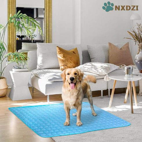Dog Cooling Mat, Easy Washable Cooling Bed for All Pets, Perfect for Indoor and Outdoor Use, 59" x 40"