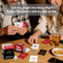 120 Valentines Gift for Couples, Gift for Him Sip & Spill Couples Card Game, Fun Dares & Conversation Cards with Metal