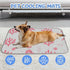 imiBBWQu Summer 27" 22" Cooling Mat for Dogs Seahorse Seaweed Pink Ocean Dog Cooling Mat Medium Size Dog Washable Pet