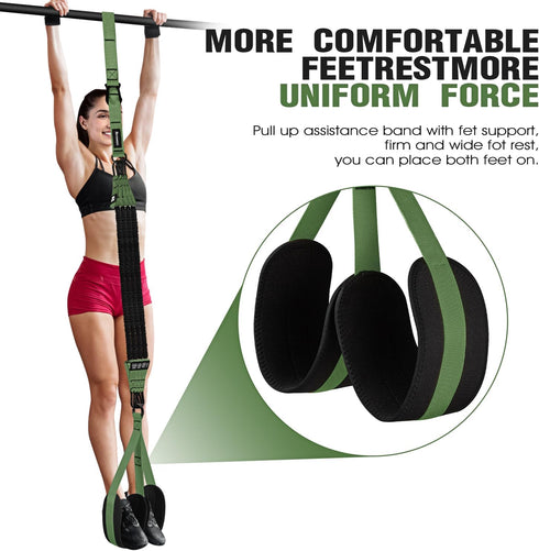 Pull Up Assistance Bands - Adjustable Heavy Duty Resistance Bands for Home Gym Fitness
