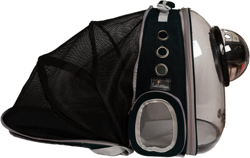 LaLuz2021 Cat Backpack Bubble Dog Carrier, Expandable Tent Double Bubble Capsule with Plush Mat & Leash Clip