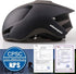 Shinmax Adult Bike Helmet - Adjustable Size with Removable Goggles & USB Rechargeable LED Light