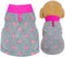 Grey Dog Heart Sweater with Leash Ring, Soft Fleece Vest Pullover for Small Puppy Cat Pets (X-Large)