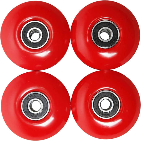 FREEDARE Skateboard Wheels 52mm and Bearings, Spacers Installed 92A Street Wheels Skateboards Tricks(Pack of 4)