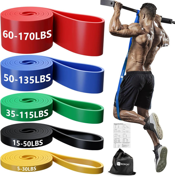 Pull Up Assistance Bands, Resistance Bands for Home Workouts, Body Stretching, Physical Therapy, Fitness Training