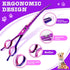 7" 6 1 Set Dream Reach Dog Grooming Scissors - Professional in Pet Scissors Sharp and Durable Shears Thinning, Chunker