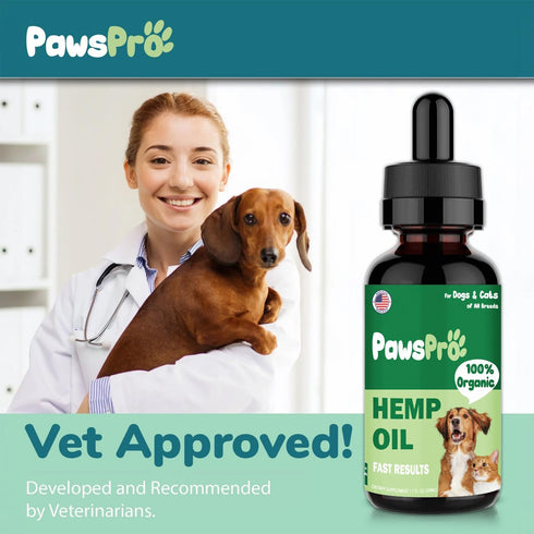 Hemp Oil for Dogs and Cats - Helps with Anxiety, Pain, Stress, Sleep, Arthritis Relief, Fast Results (2 Pack)
