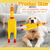Xeehwb Chicken,12 Inch Rubber Yellow Screaming Chicken Dog Toys,Squeeze Squawking Chickens,Prank Noise Maker Dog Toys