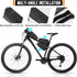 WOTOW Top Tube Bike Bag - Water Resistant Reflective Bicycle Front Frame Bag with Two Side Pockets