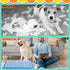 1 (25.6 18.9 Inch,Blue) Mifoci Pcs Dog Potty Tray Mesh Puppy Training Pad Holder Floor Protection Portable Pee Pad Pet