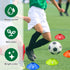 Relaxgiant 10 1-10 Pcs Numbered Sports Disc Cones Soccer Cones with Mesh Carry Bag Flexible Agility Cones Soft Field