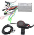 Zerone Electric Bike Speed Motor with LCD Display Control Panel and Shift Switch Accessory