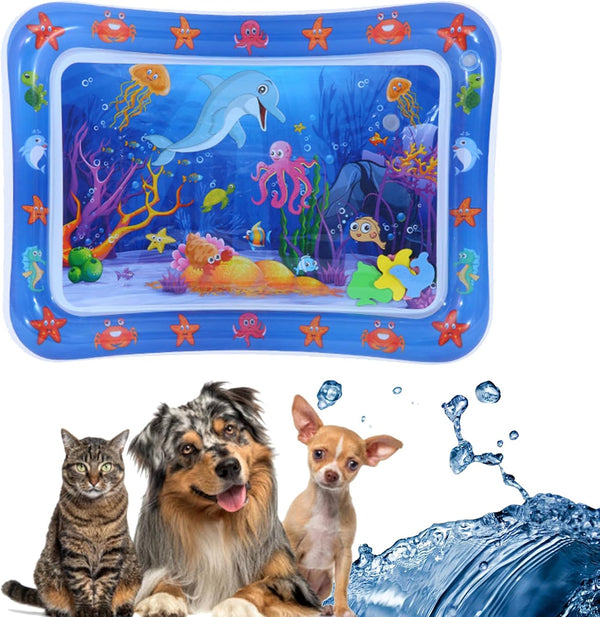 WNWBFM Water Sensory Play Mat for Cats,Thickened Water Sensor Play Mat,2024 New Cat