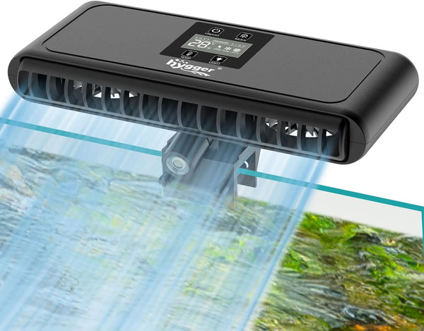 hygger Aquarium Chiller Fan - Auto Temperature Control Cooling Fan with Adjustable Temperature and 3 Wind Speeds
