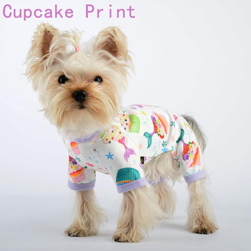 Dog Clothes for Small Dogs, Cute Pajamas for Tiny Chihuahua & Yorkie, Spring Summer Shirt, Jumpsuit & Cat Onesie Apparel