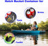 Kayaks Storage Bucket Container for Lifetime Kayak Storage, Fits Hatch Opening 6 7/8" - 2 Pack