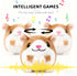 Geojec Interactive Dog Toys,Active Moving Pet Plush Toy with Recording and Music Modes, Jumping Squeaky Song shaking
