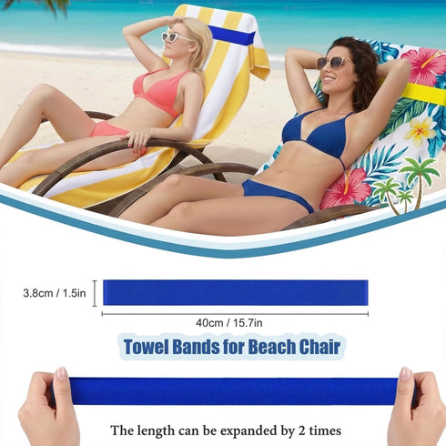 Exqusdy 2 1 in Sand Remover for Beach + Elastic Towel Bands for Cruise Chair Powder Puff with Talc-Free Formula